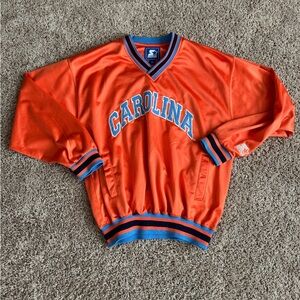Vtg North Carolina Tar Heels Starter PullOver Game Warm Up SIZE S